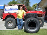 Click to see larger image of Jerry Sparkman, the lucky winner from Source Interlink and BFGoodrich Tires