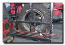 Hanson rear cargo system with spare tire and Hi-Lift