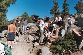 Click to see larger image of volunteers at work