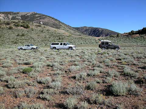 SUV convoy in the Sweetwater Mountains
