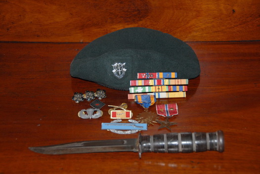Del's Army Days -- medals and memories